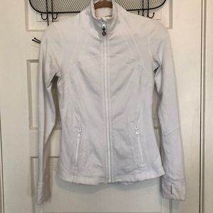 Lululemon White Zip-up Jacket